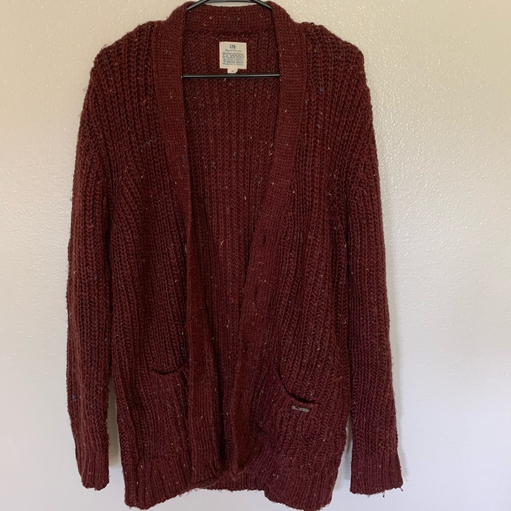 LTB Burgundy cardigan